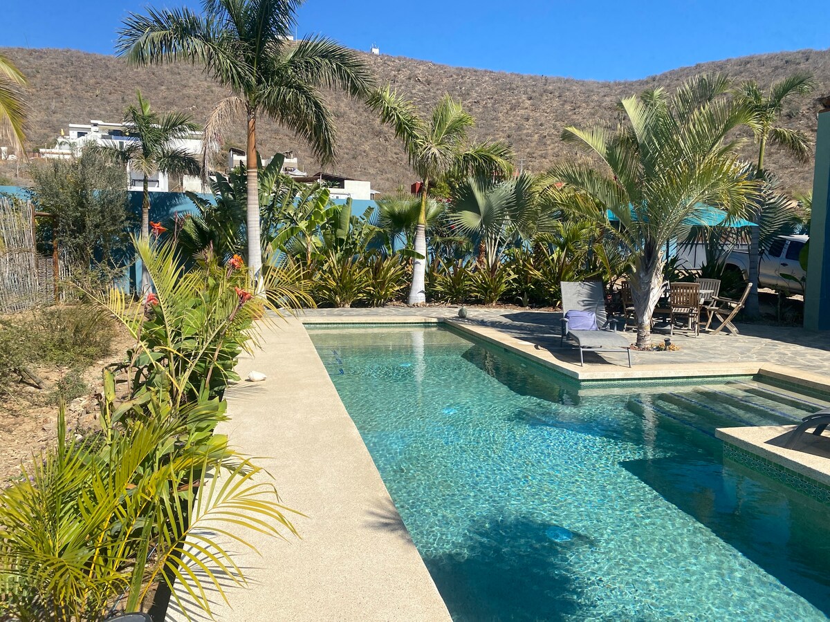 Casa azul-beach, Pool garden