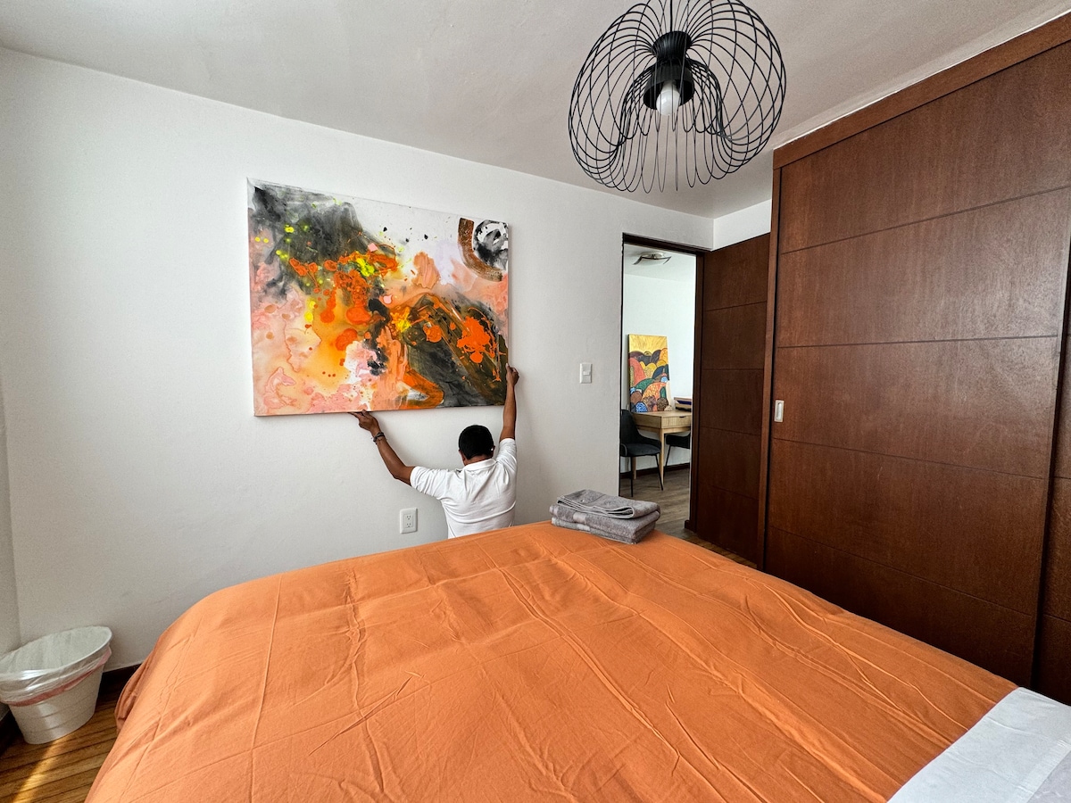 位于康德萨（ Condesa ）的舒适房源， 5间卧室