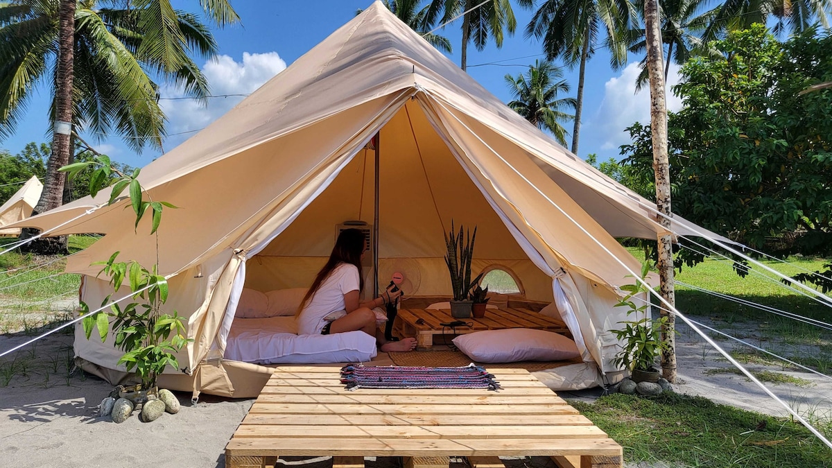 Beachfront Camping Tent in Dulag