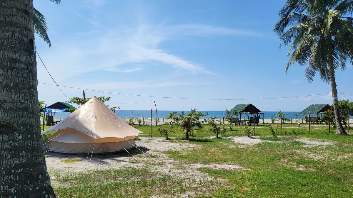 Beachfront Camping Tent in Dulag