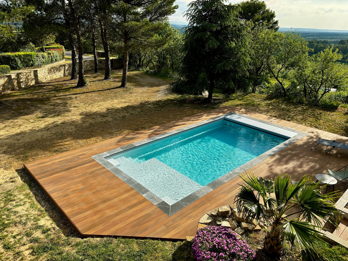 T2 en RDC d’une maison familiale, piscine