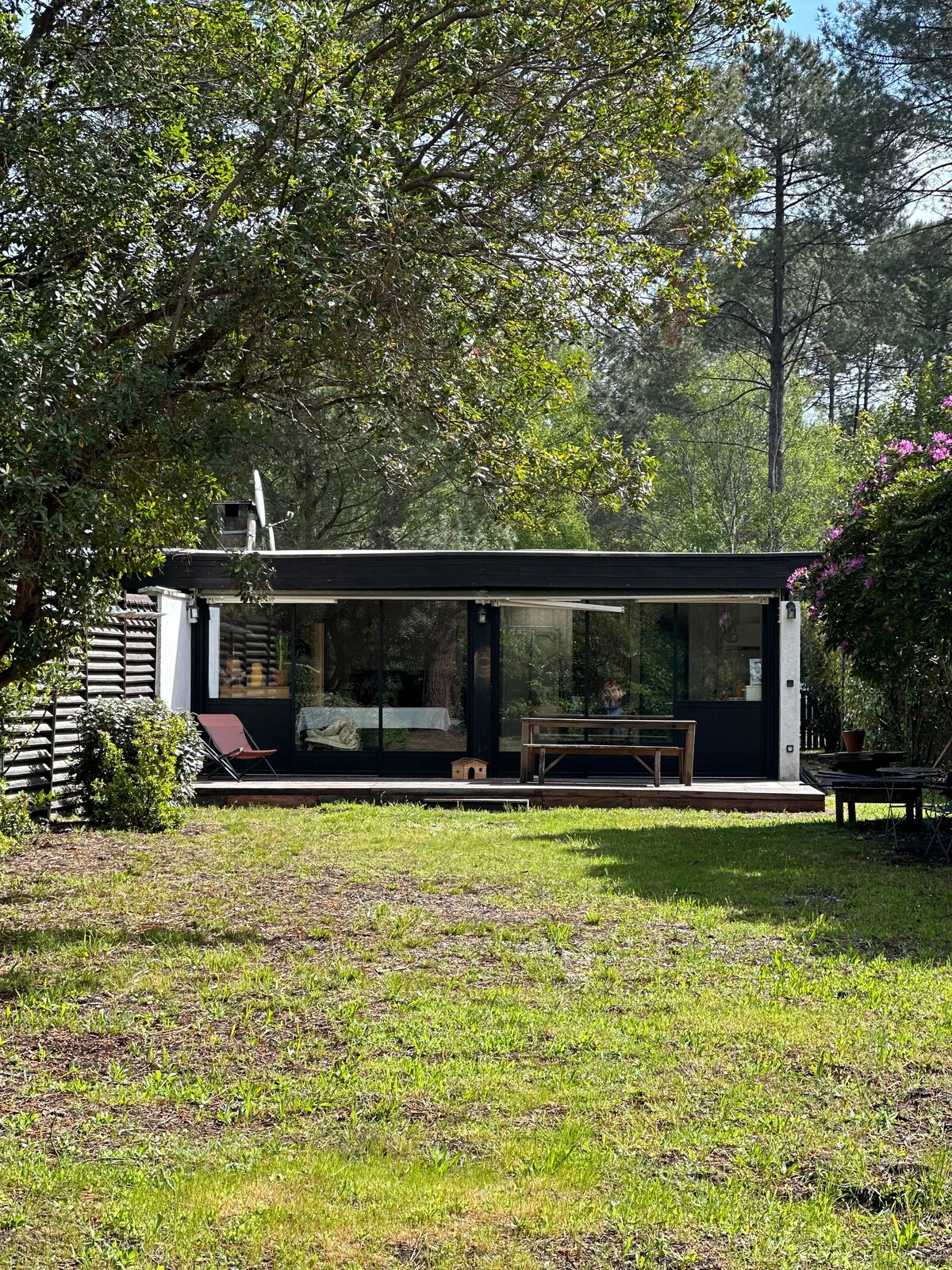 Maison en bois au calme de la pinéde  proche lac