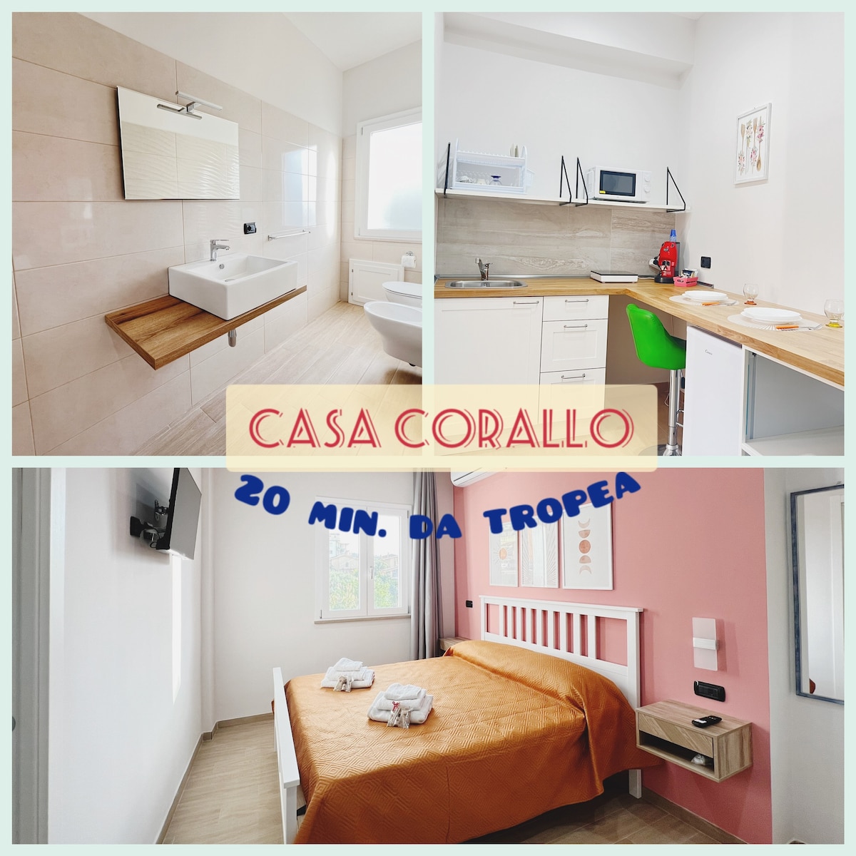 Casa Corallo in the centre and 800m from the sea