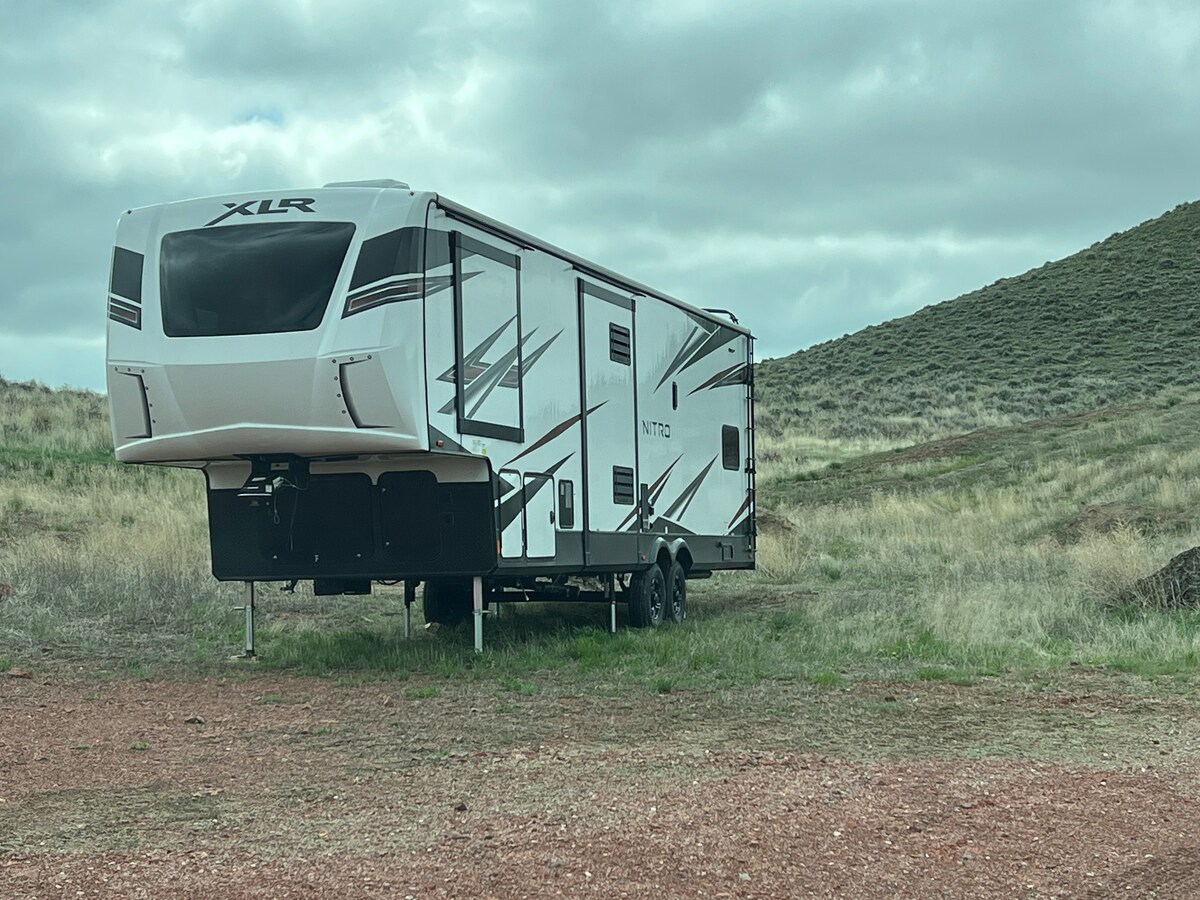 Toy Hauler on our property.