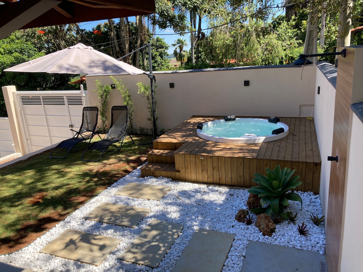 Casa de Campo nova, aconchegante com Jacuzzi