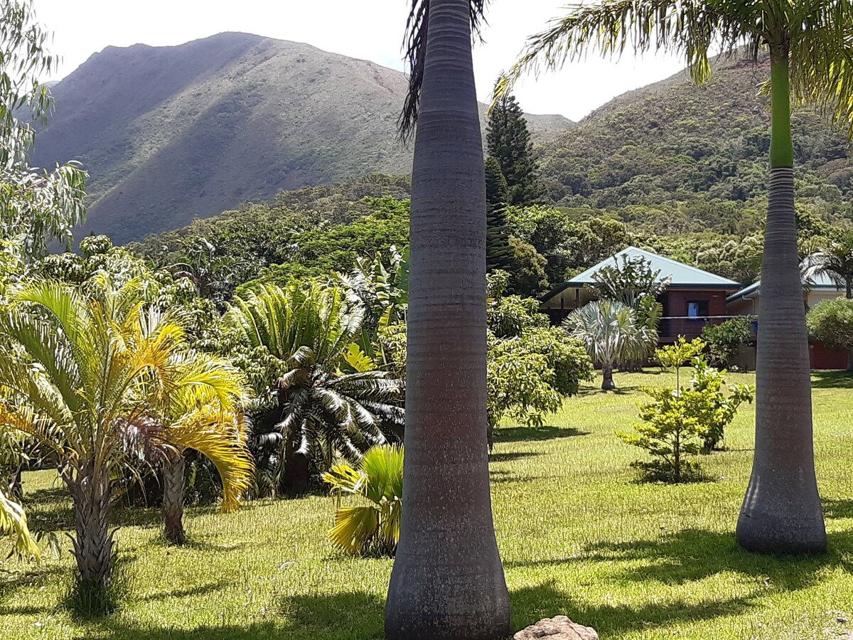 木制度假木屋，可欣赏海景和山景