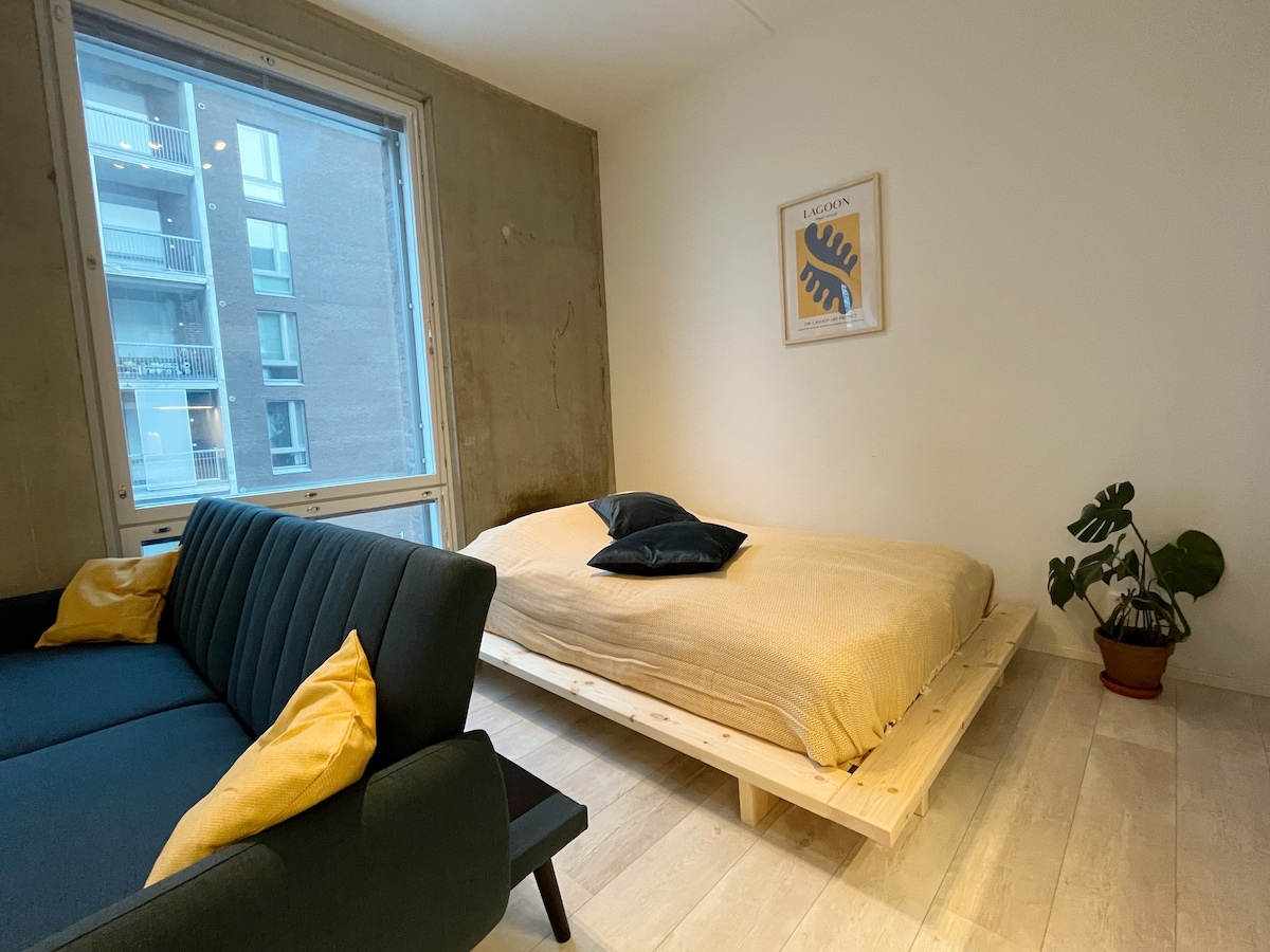 Bright loft apartment with free parking