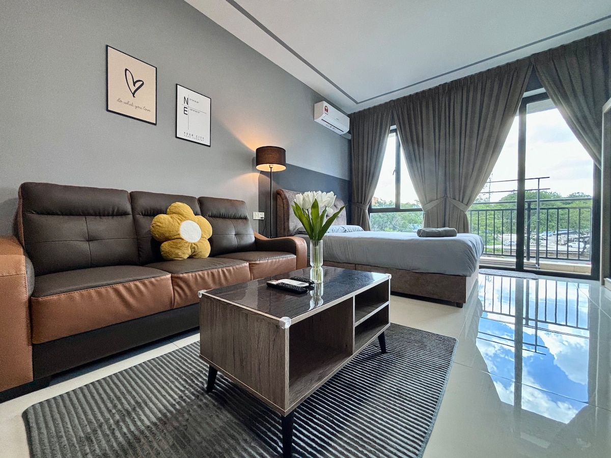 2Pax CentralPark Studio｜JbCIQ Skudai｜NetflixWiFi