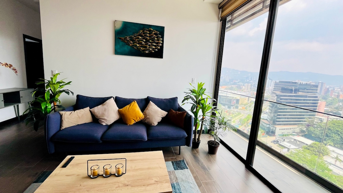 Apartamento con increíble vista en zona 10