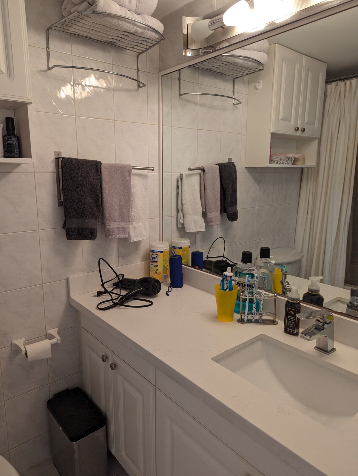 1 BR min 6 mo stay. Large condo.