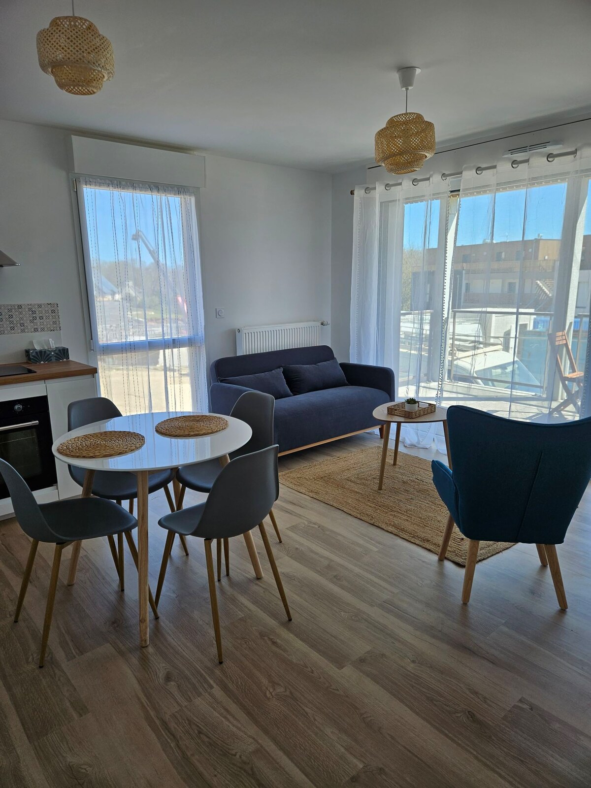 Appartement T2,neuf, vue sur mer