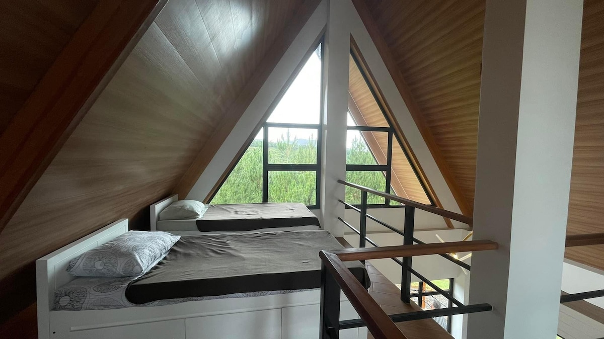 Modern A-Frame Cabin for 12pax!