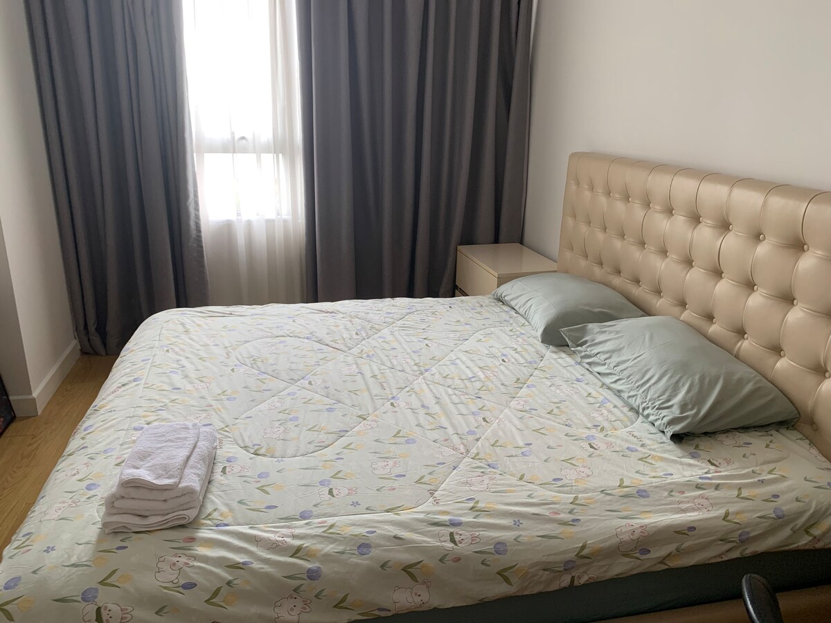 Spacious Riverview Master Bedroom in Thao Dien D2