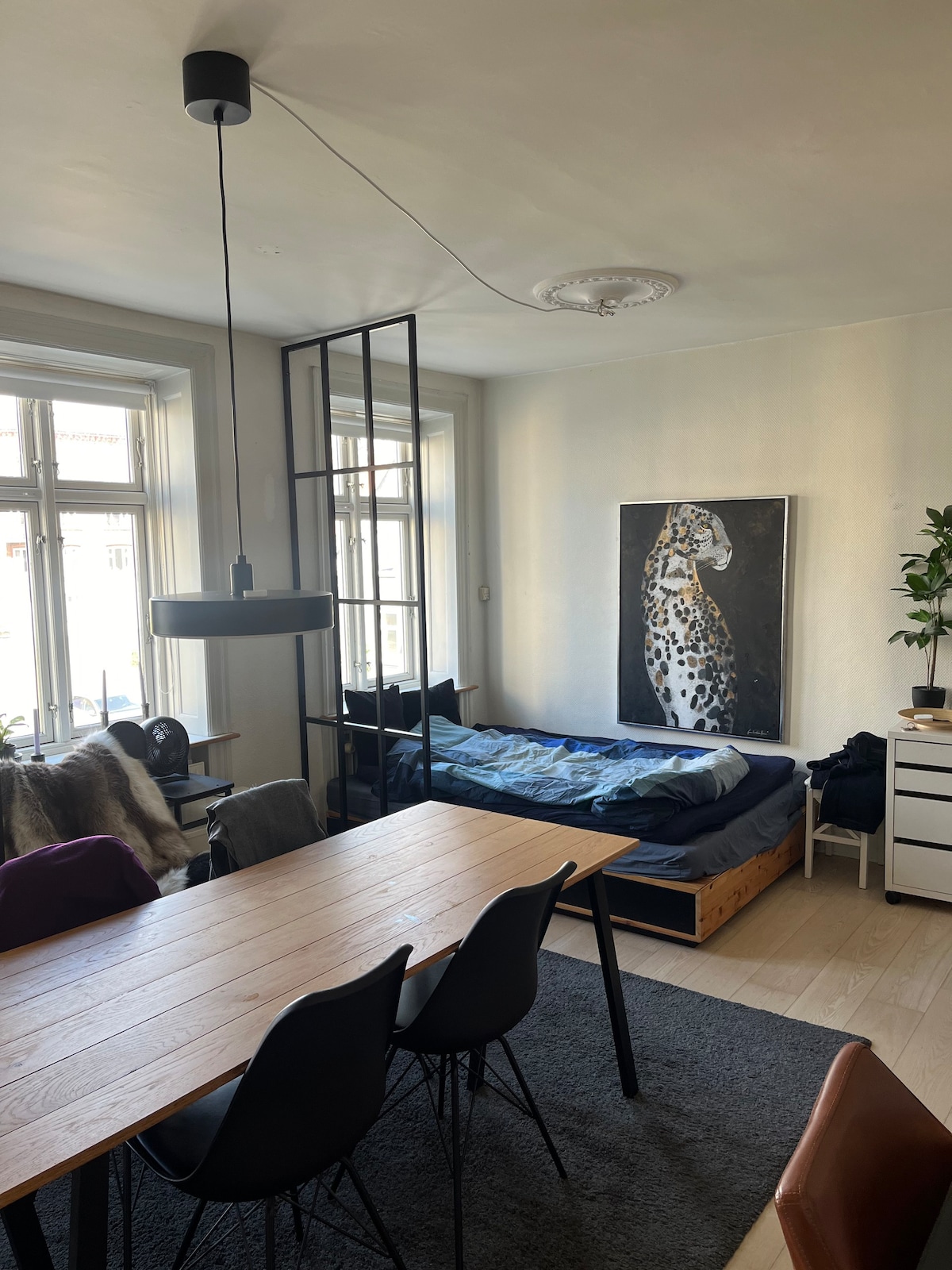 位于哥本哈根的舒适单卧室公寓。