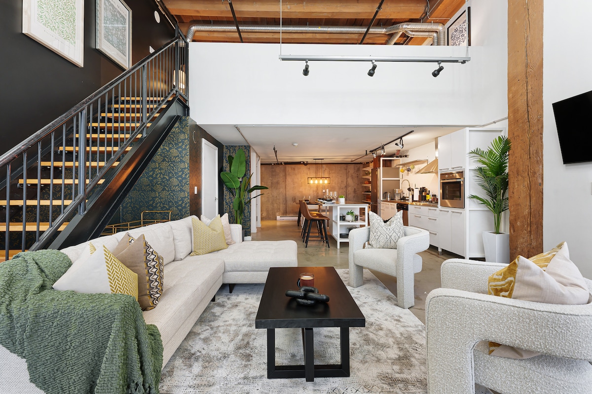 Gastown Loft ，带2张床