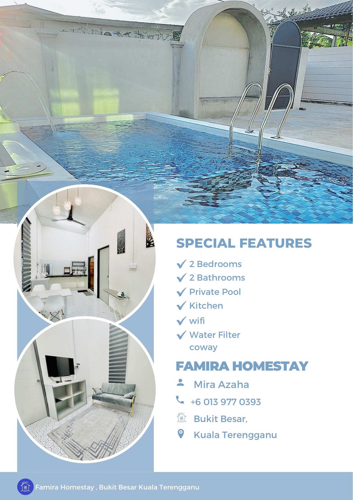 FamiraHomestay with private Pool