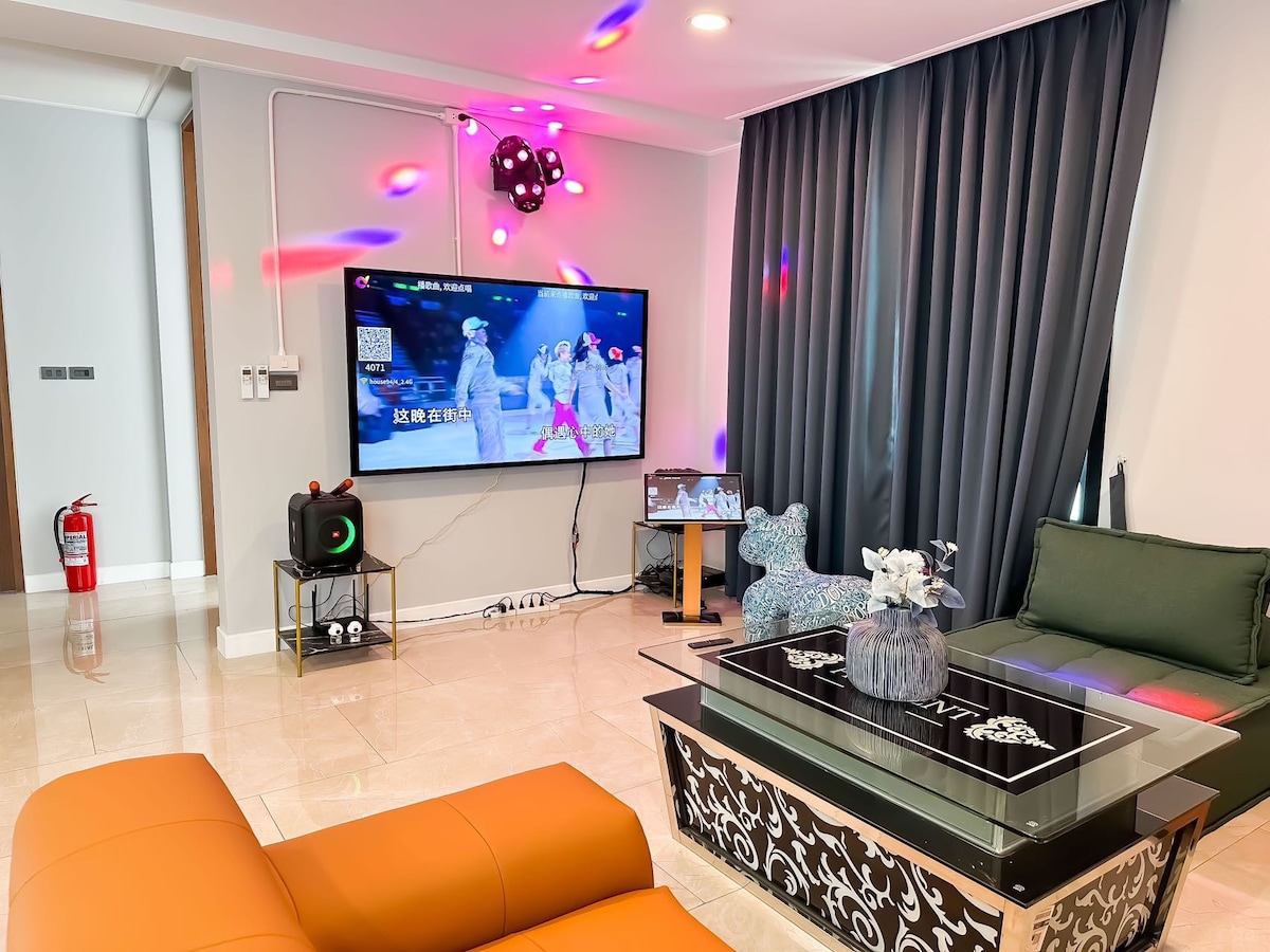 免费接机 曼谷市中心800㎡超大泳池别墅 KTV包房 7个卧室 管家服务