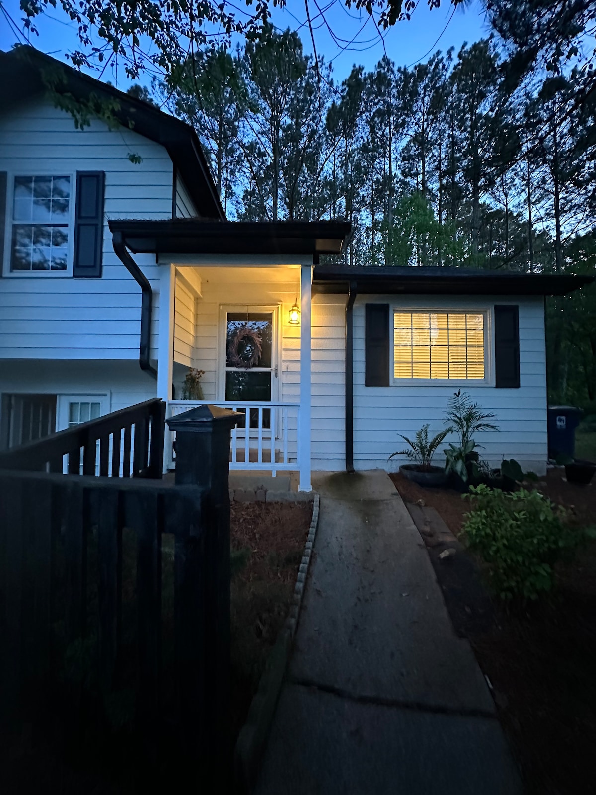 Family house near lake