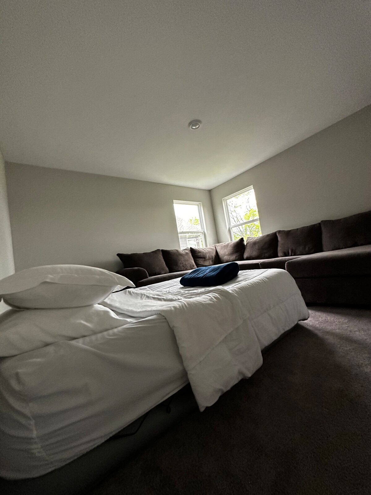 标准双人床和沙发扩展阁楼