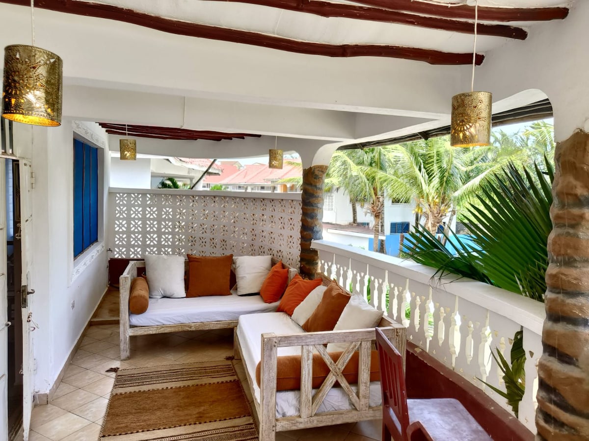 Diani 3BR Villa - 4 Mins To The