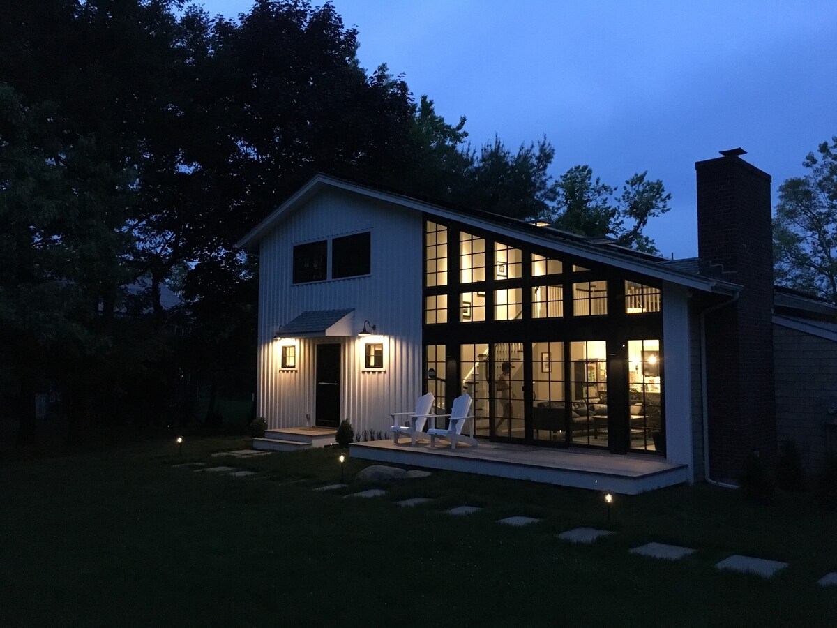 Modern Farmhouse in North Haven with Heated Pool