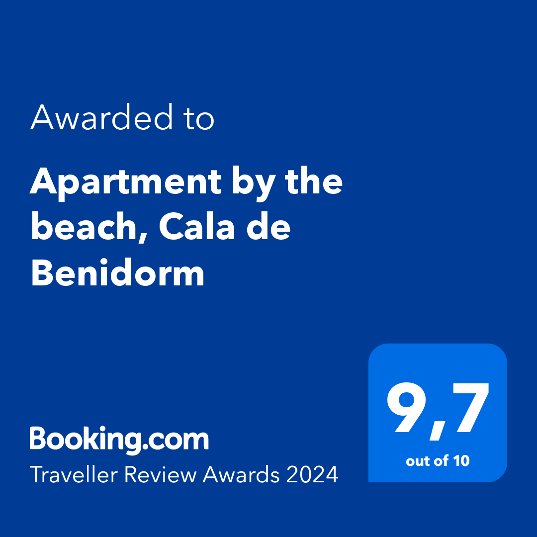 海滩边的公寓， Cala de Benidorm ， +停车场