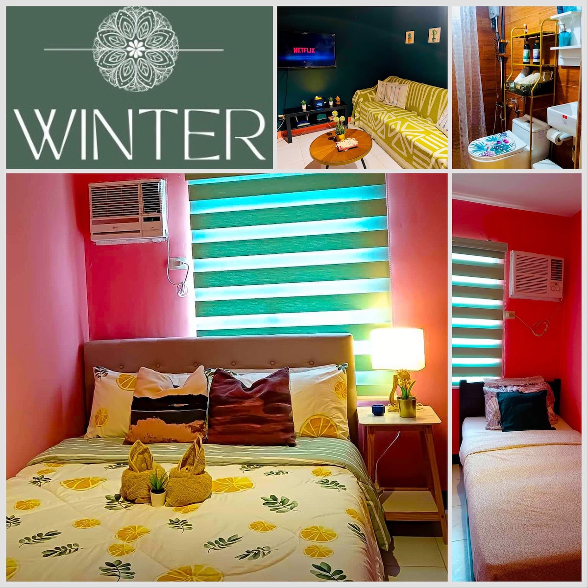 WinTer Condotel 2BR Fiber Internet Free Parking!!!