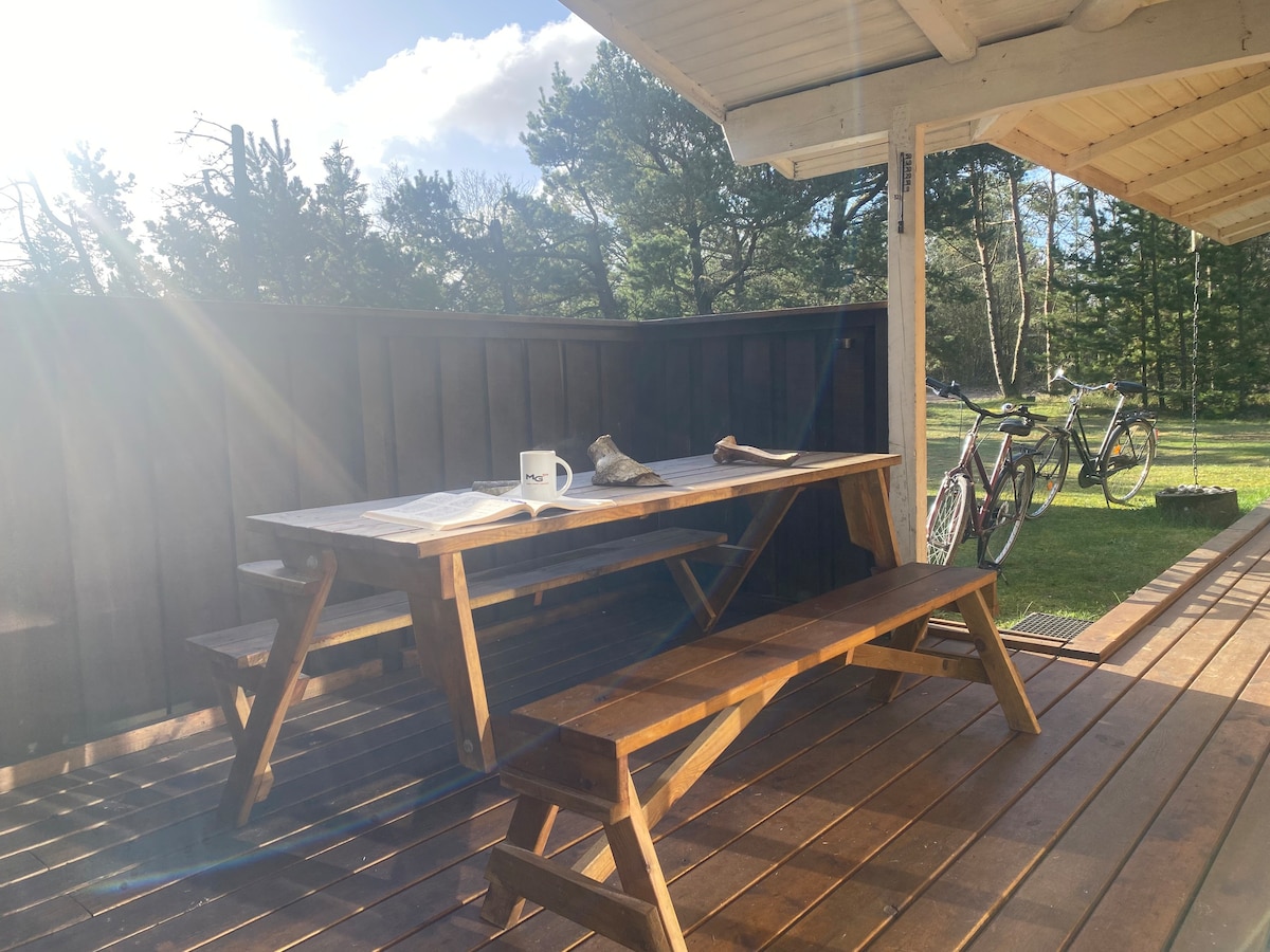 Secluded Danish summerhouse near White sandy beach