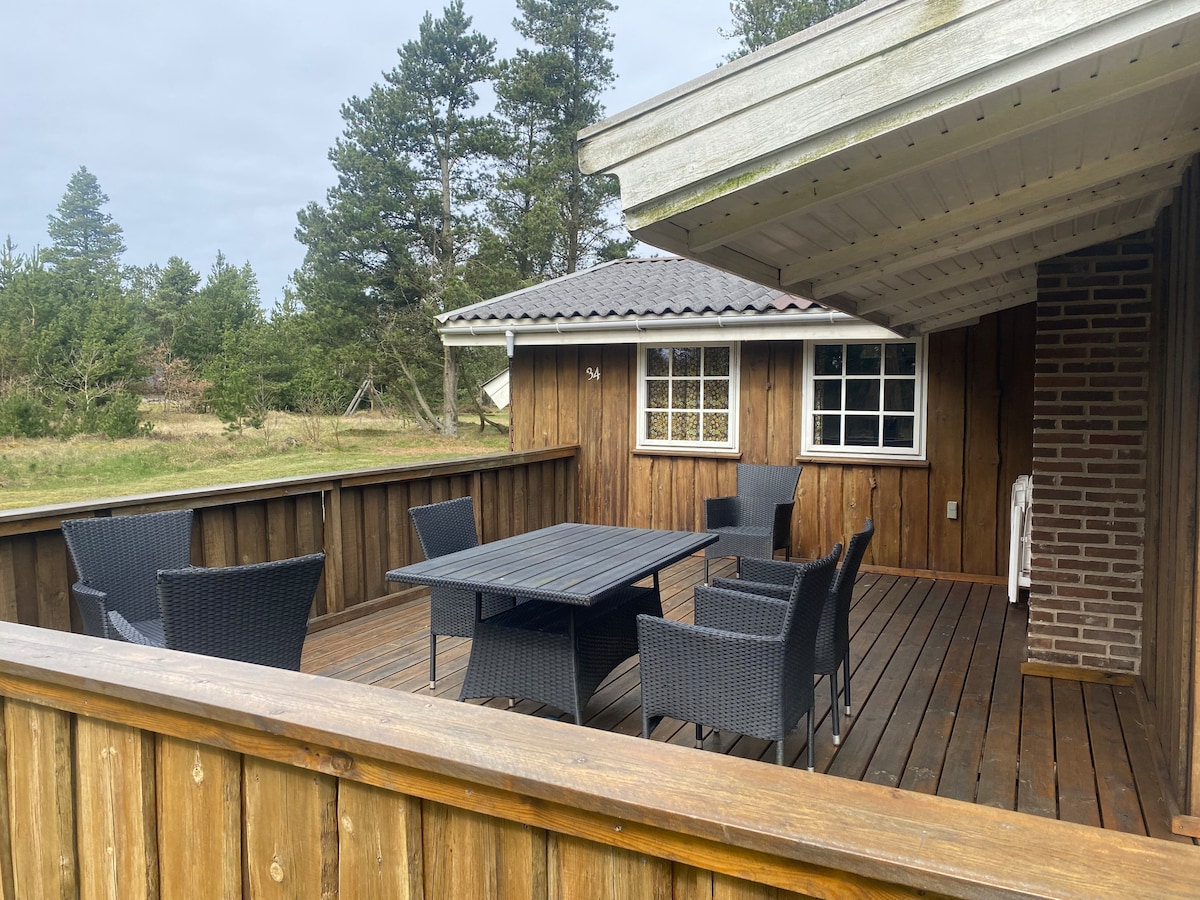 Secluded Danish summerhouse near White sandy beach