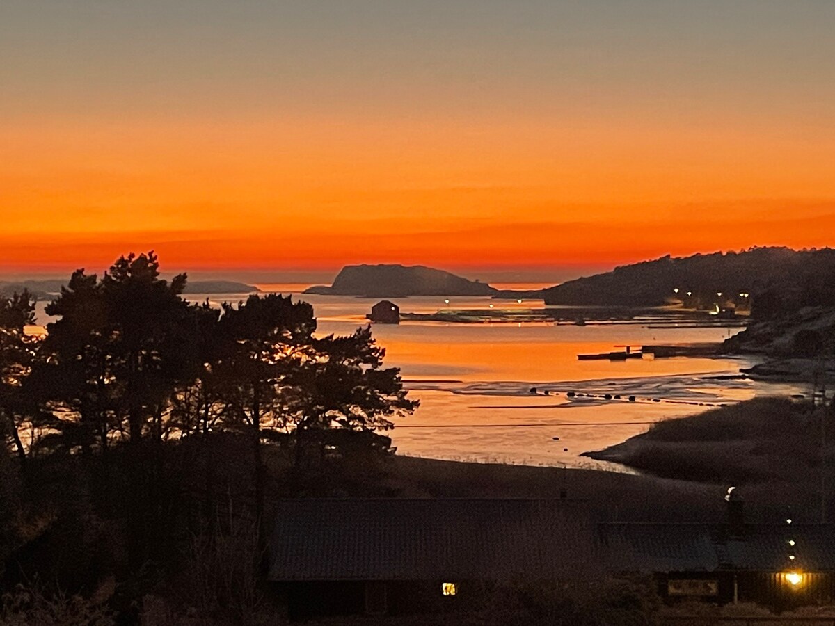 小房子，可欣赏美丽的海景