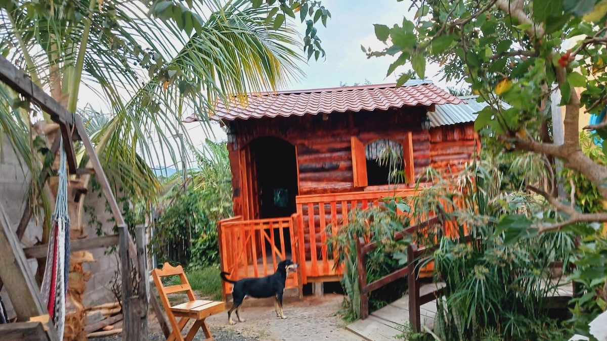 Cabaña acondicionada con cocina