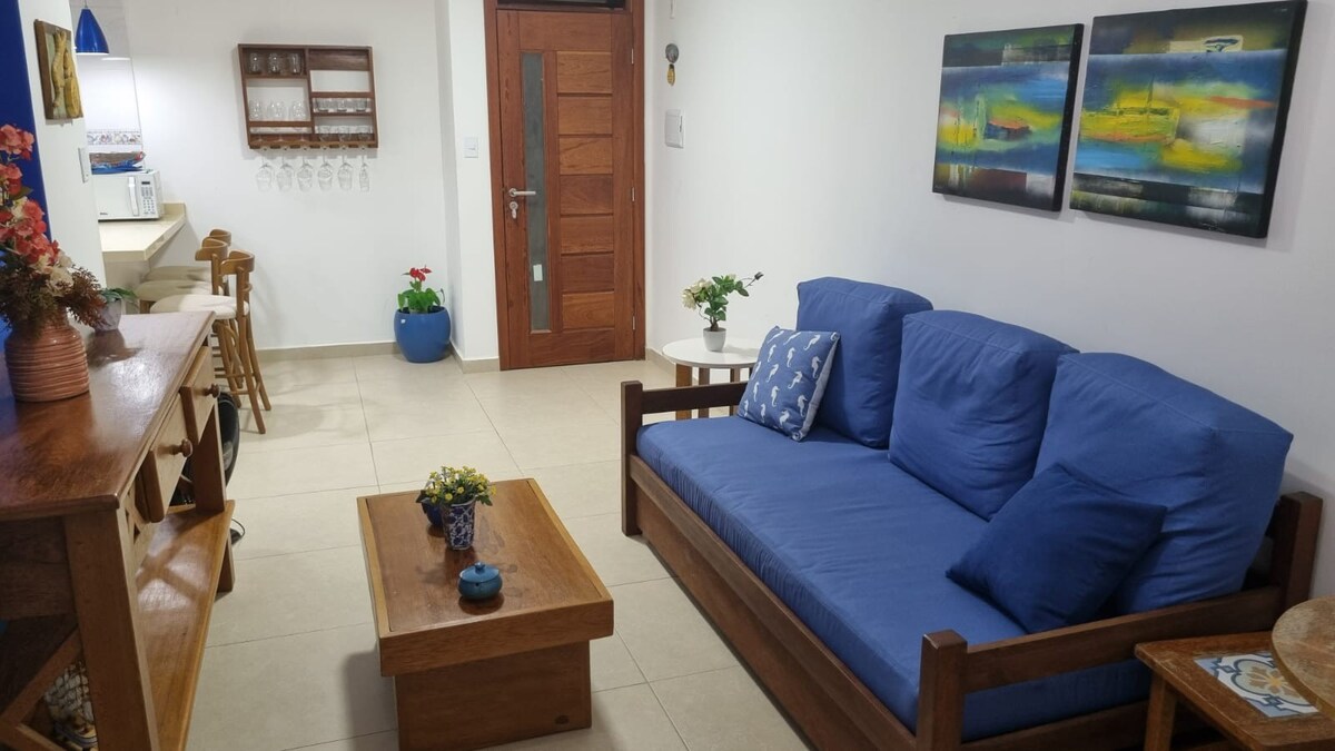 Apartamento Villas Village, acesso direto à praia.