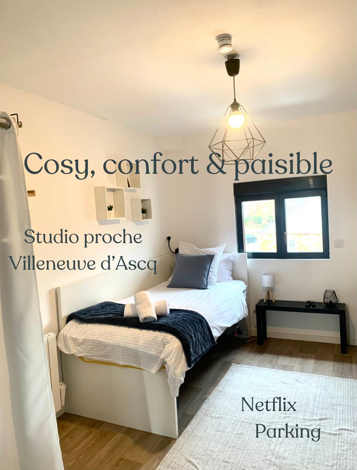 新单间公寓距离V. d 'Ascq 5分钟车程距离里尔10分钟车程
