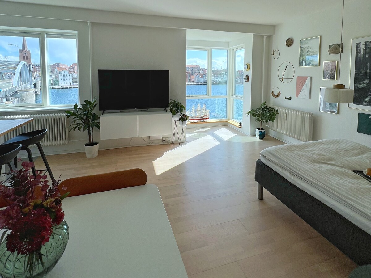 Great apartment with panoramic view of Sønderborg