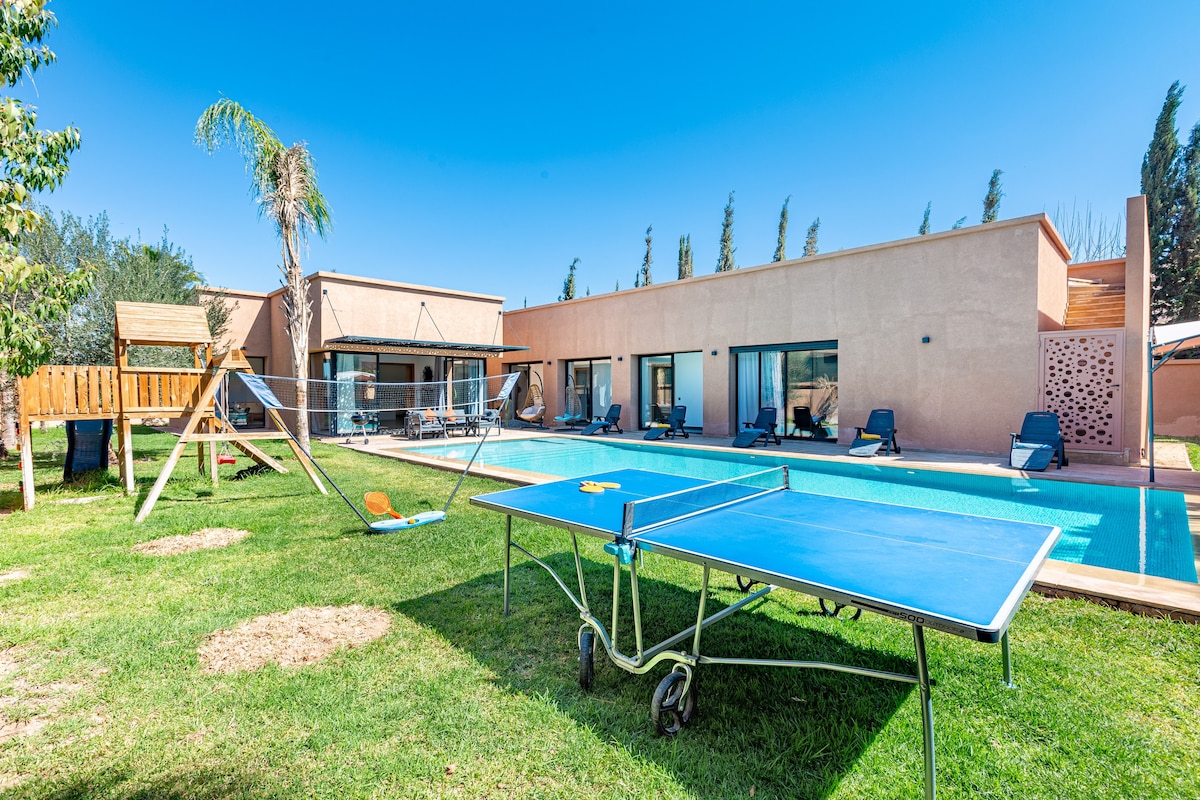 别墅不俯瞰加热泳池， Hammam ， SPA