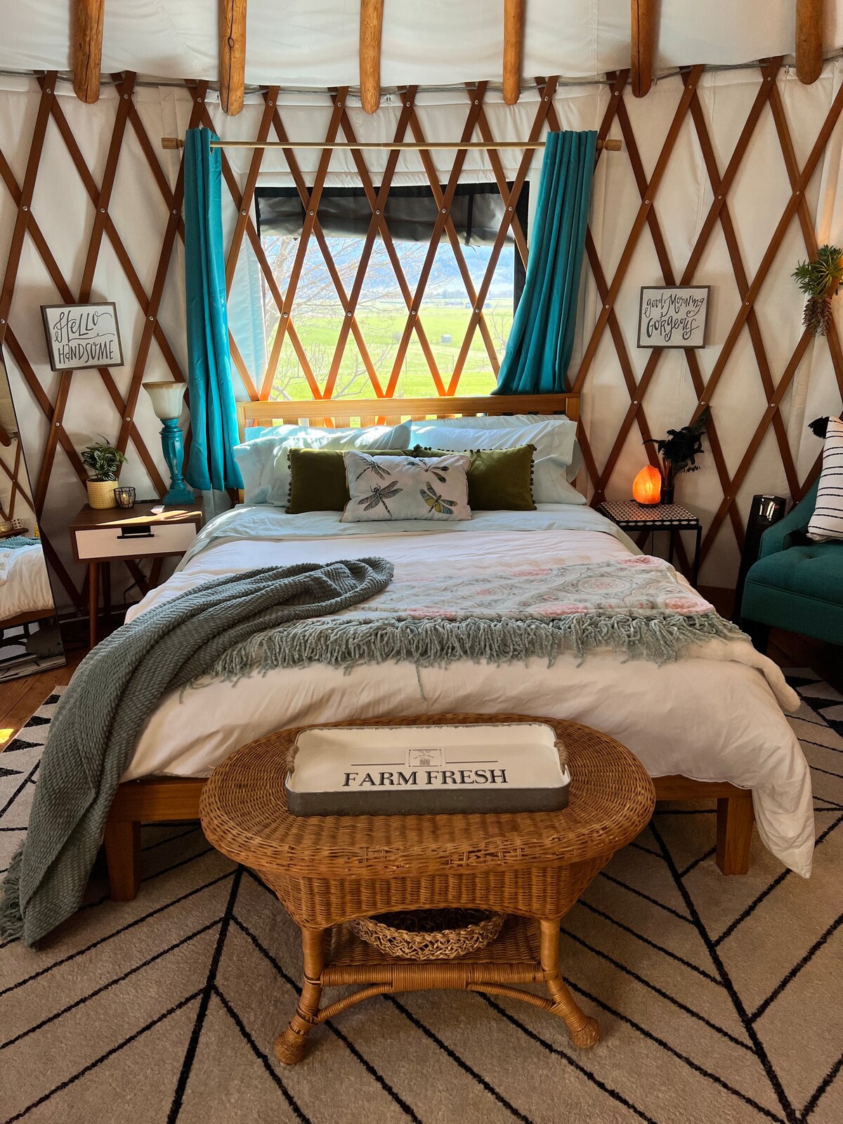Unique Yurt with Private Sauna on One Stone Ranch!