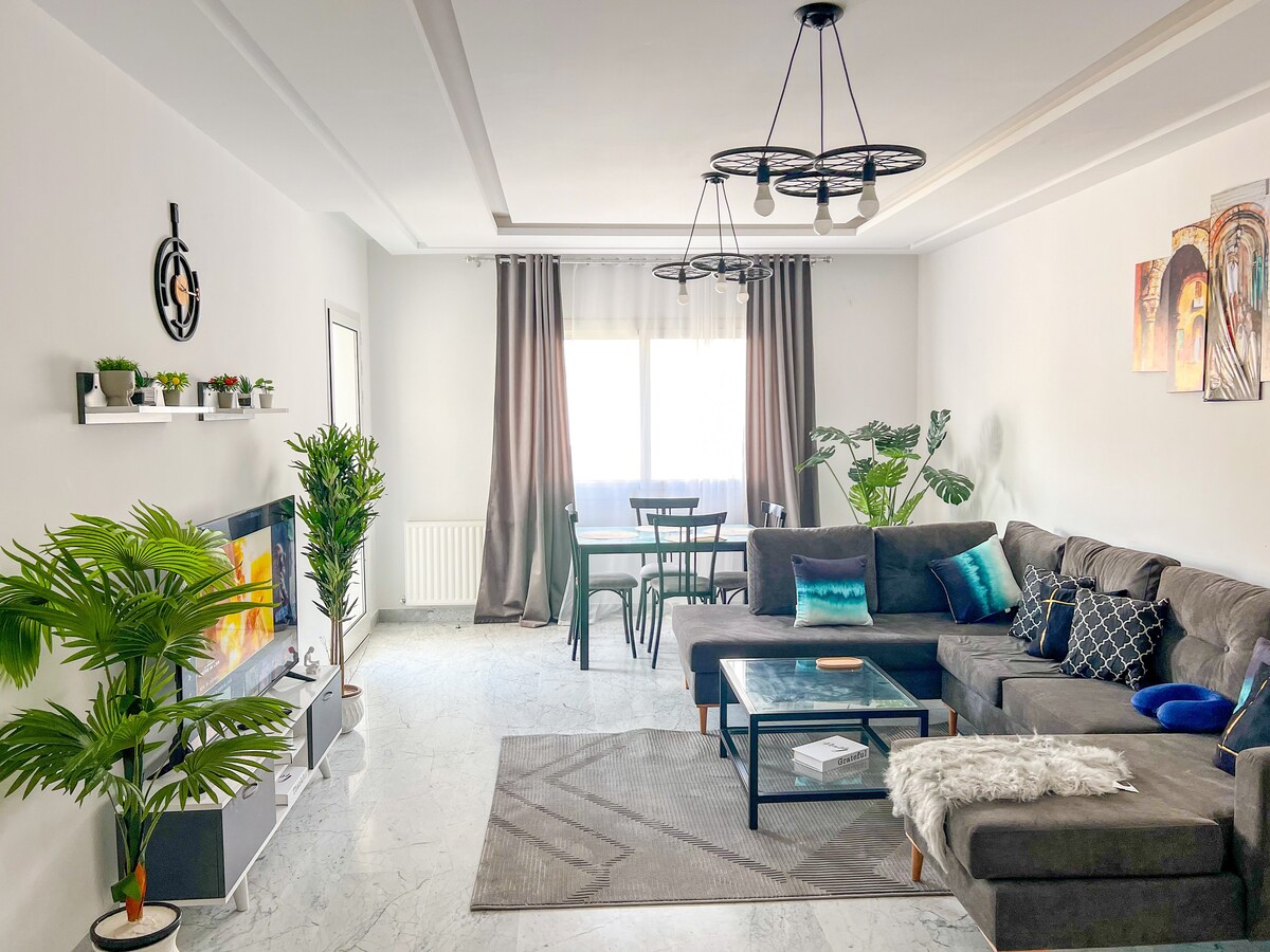 Amazing 2-bedroom flat in the heart of Tunis