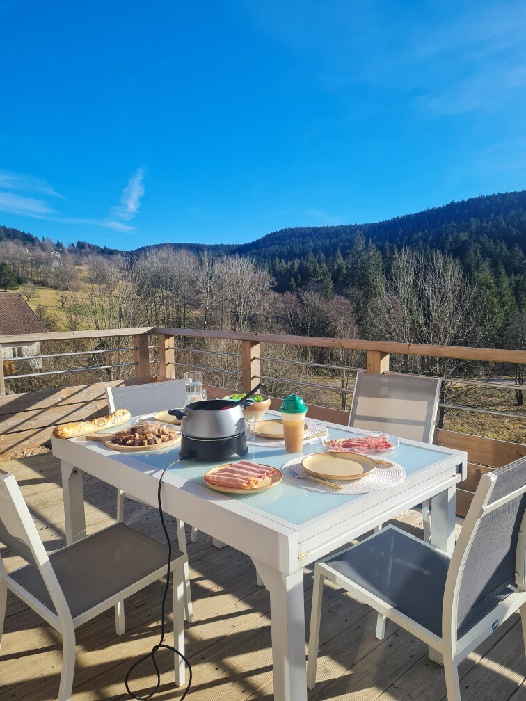 Chalet avec vue panoramique