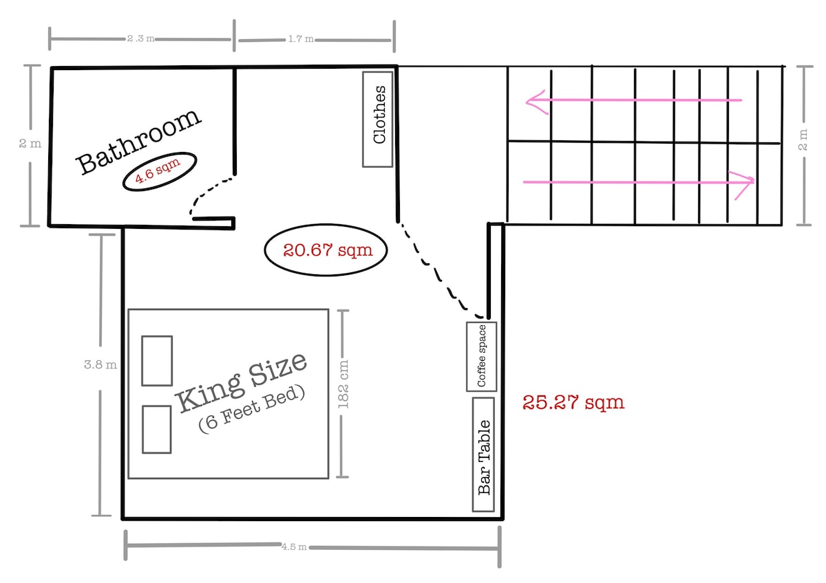 独立房间（ 5号）/楼梯/当地生活/距离DM 1.5公里