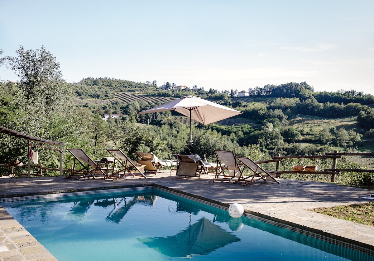 Vacation home with swimming pool in Piemonte