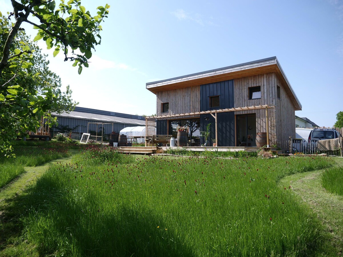 Maison bois en campagne