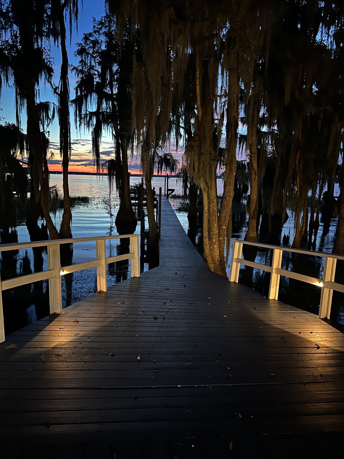 The Lake Cottage at Santa Fe: 22 steps to water!