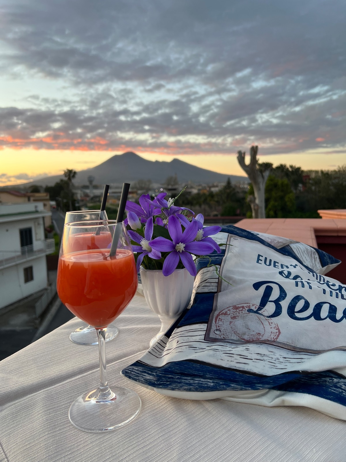 Pompei, Appartamento Con Terrazza & Vista Vesuvio