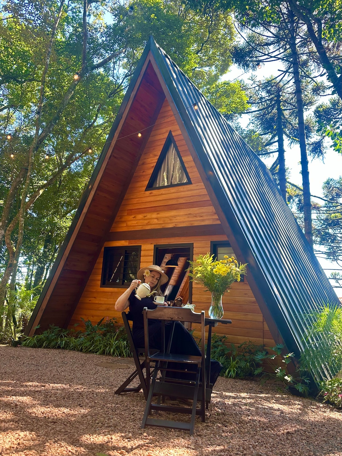 Cabanas da Mata Com vista para a montanhas