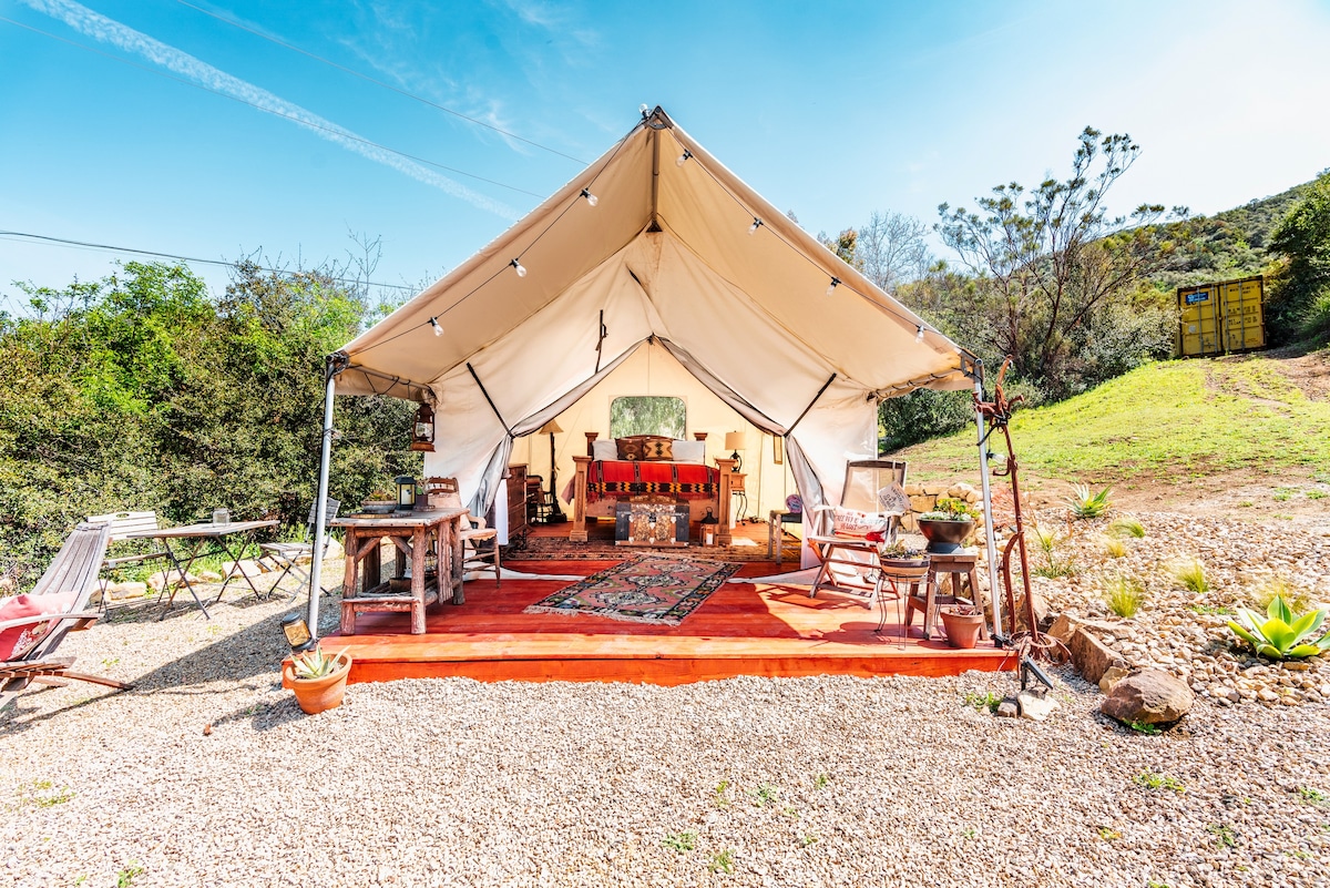 Luxury Safari Tent in the Santa Monica Mountain’s