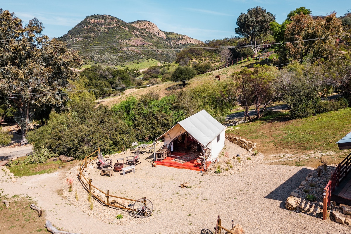 Luxury Safari Tent in the Santa Monica Mountain’s