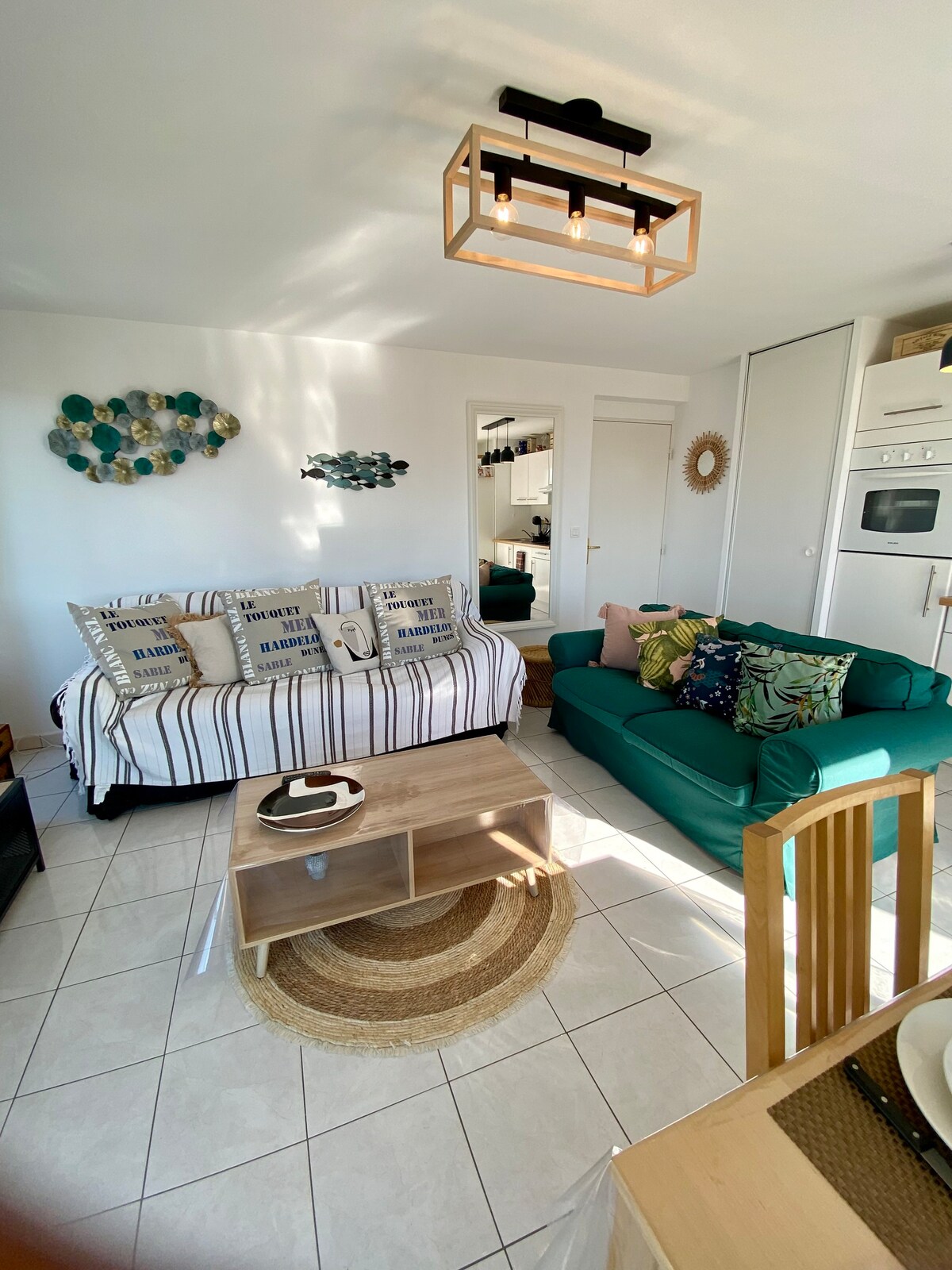 Opale beach, Merlimont,100msea,2 bedrooms, parking