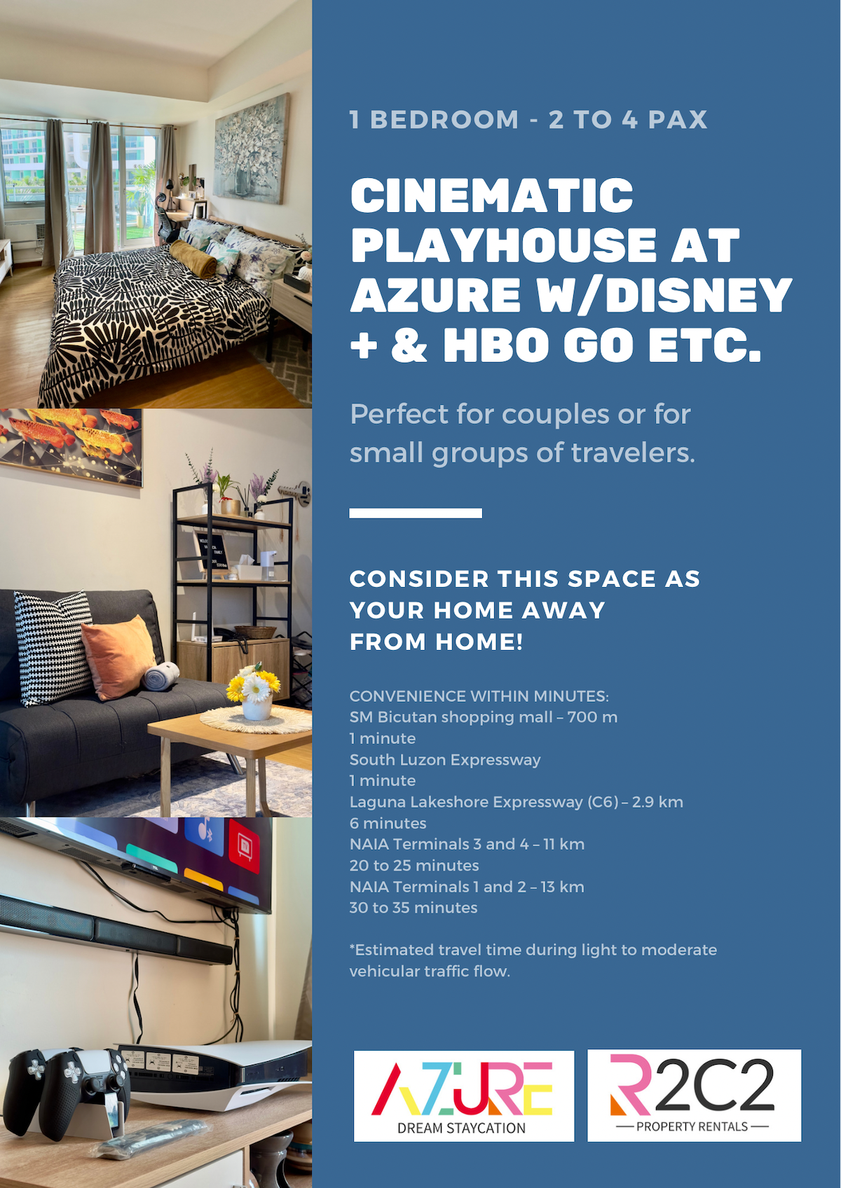 Cinematic Playhouse at Azure w/ Disney+ & HBO GO