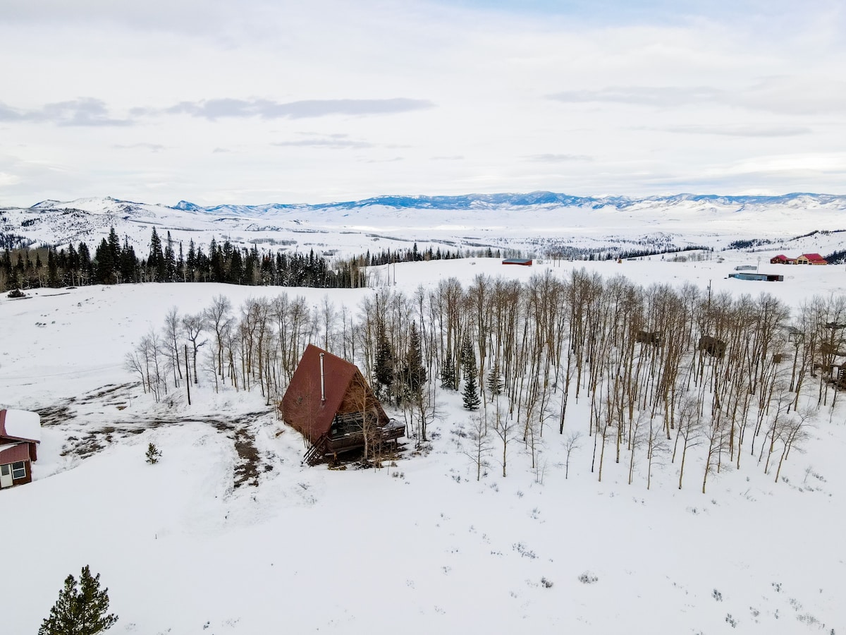 A-Frame Cabin on 5 Acres with Gorgeous Views