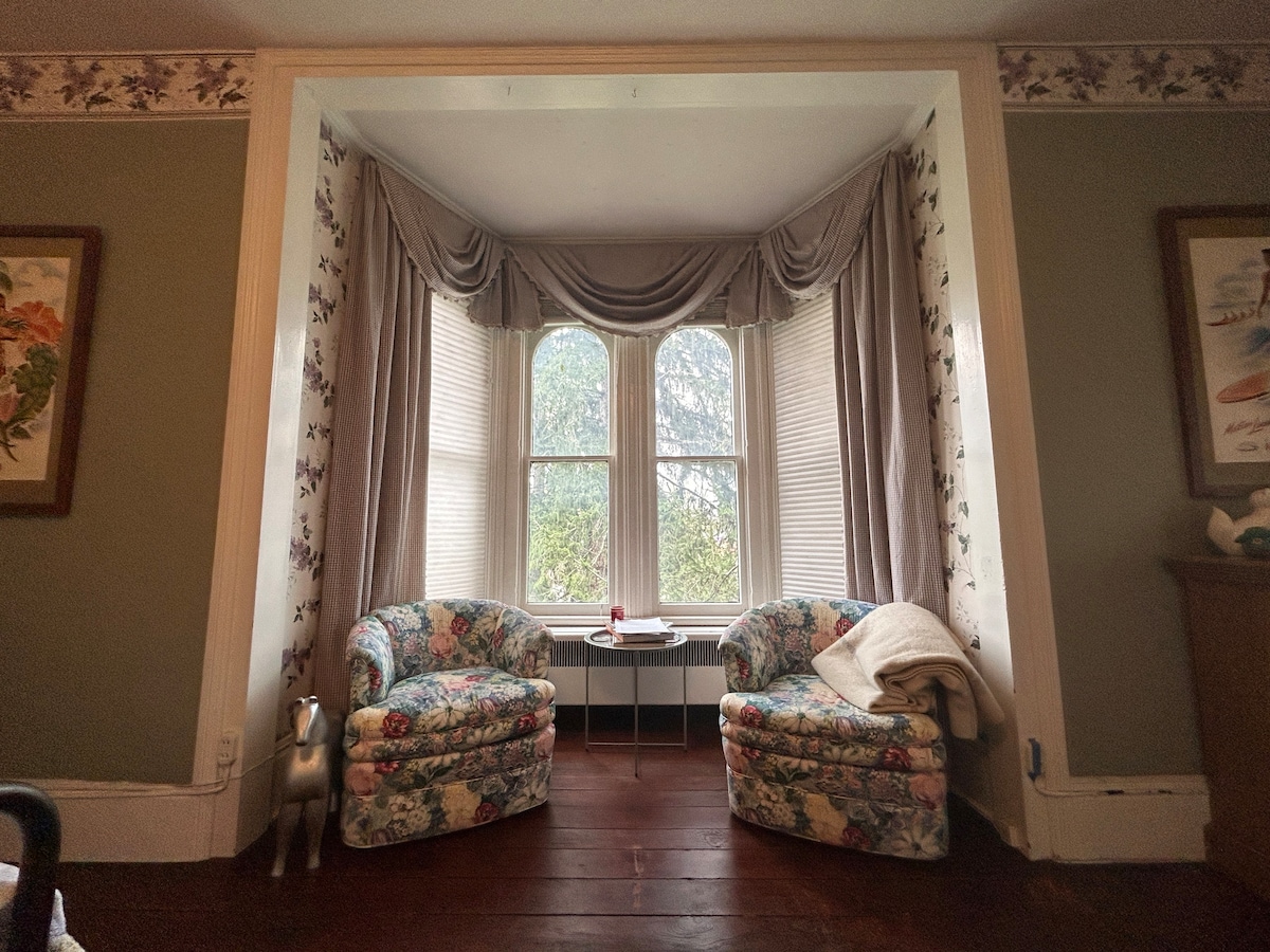 Spacious room in historic home